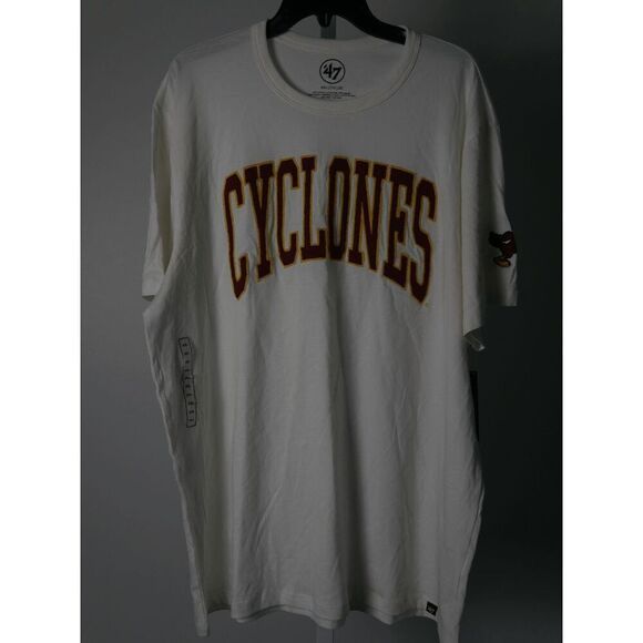 Iowa State Cyclones ’47 Brand T-Shirt Men’s XXL White NCAA Team Logo Tee - Picture 2 of 10